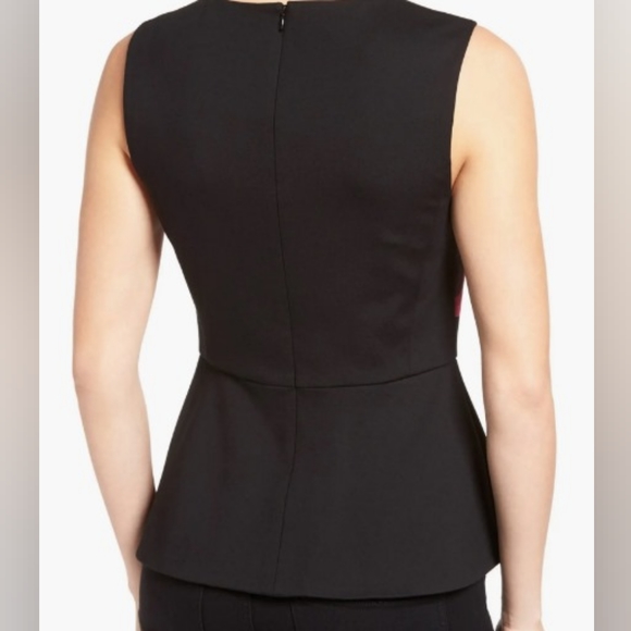 EUC Ellen Tracy Asymetrical Print Matching Skirt/Top Set - Small, 6, Black Pink - Picture 6 of 6